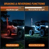 image:imageNilight LED Whip Light 1PC 3FT Spiral RGB Antenna Whips with Spring Base AppRemote Control DIY Chasing Patterns Brake amp Reverse Lights for Side by Side ATV UTV RZR CanAm Buggy JeepRGBQuick Connect Base w Spring