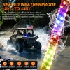 image:imageNilight LED Whip Light 1PC 3FT Spiral RGB Antenna Whips with Spring Base AppRemote Control DIY Chasing Patterns Brake amp Reverse Lights for Side by Side ATV UTV RZR CanAm Buggy JeepRGBQuick Connect Base w Spring