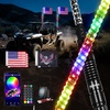image:imageNilight LED Whip Light 1PC 3FT Spiral RGB Antenna Whips with Spring Base AppRemote Control DIY Chasing Patterns Brake amp Reverse Lights for Side by Side ATV UTV RZR CanAm Buggy JeepRGBQuick Connect Base w Spring