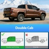 image:imageNilight Window Visors for 20242025 Toyota Tacoma Double Cab 4th Gen TapeOn Rain Guards Outside Mount Vent Visors Window Deflectors Smoke Tint 4PCS