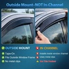image:imageNilight Window Visors for Honda Civic Sedan 2012 2013 2014 2015 TapeOn Rain Guards Outside Mount Vent Visors Window Deflectors Smoke Tint 4PCS