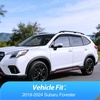 image:imageNilight Window Visors for Subaru Forester 2019 2020 2021 2022 2023 2024 TapeOn Rain Guards Outside Mount Vent Visors Window Deflectors Smoke Tint 4PCS