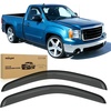 image:imageNilight Rain Guards for 20072013 Chevy Silverado GMC Sierra 1500 Regular Cab 20072014 Silverado Sierra 2500HD 3500HD Standard Cab TapeOn Window Visors Smoke 2PCS
