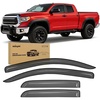 image:imageNilight TapeOn Window Visors for Toyota Tundra Double CabExtended Cab 20072014 2015 2016 2017 2018 2019 2020 2021 Outside Mount Rain Guards Vent Visors Window Deflectors Smoke Tint 4PCS