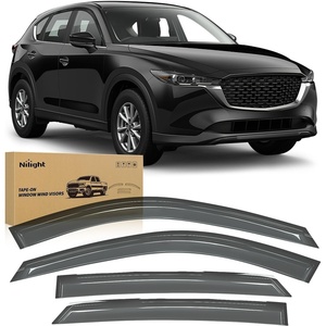image:imageNilight Rain Guards for Mazda CX5 2017 2018 2019 2020 2021 2022 2023 2024 2025 TapeOn Window Visors Outside Mount Vent Visors Window Deflectors Smoke Tint 4PCS