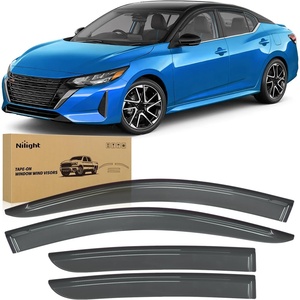 image:imageNilight Rain Guards for Nissan Sentra 2020 2021 2022 2023 2024 2025 TapeOn Window Visors Outside Mount Vent Visors Window Deflectors Smoke Tint 4PCS