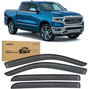 image:imageNilight TapeOn Window Visors for 20192024 Ram 1500 Classic Crew Cab 20092018 Ram 1500 Crew Cab 20102025 Ram 2500 3500 Crew Cab amp Mega Cab Outside Mount Rain Guards Vent Visors 4PCS