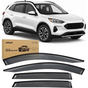 image:imageNilight Window Rain Guards for Ford Escape 2020 2021 2022 2023 2024 2025 2026 Not for Active TapeOn Window Visors Outside Mount Vent Visors Window Deflectors Smoke Tint 4PCS