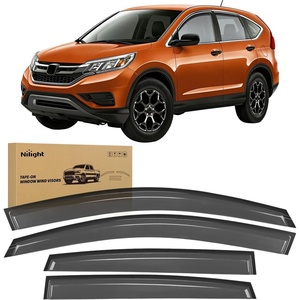 image:imageNilight Window Visors for Honda CRV 2012 2013 2014 2015 2016 TapeOn Rain Guards Outside Mount Vent Visors Window Deflectors Smoke Tint 4PCS