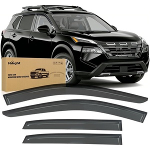 image:imageNilight Window Visors for Nissan Rogue 2021 2022 2023 2024 2026 TapeOn Rain Guards Outside Mount Vent Visors Window Deflectors Smoke Tint Not for Rogue SportSelect4PCS