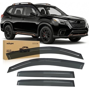 image:imageNilight Window Visors for Subaru Forester 2019 2020 2021 2022 2023 2024 TapeOn Rain Guards Outside Mount Vent Visors Window Deflectors Smoke Tint 4PCS