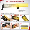 image:imageNilight 135 Inch 72 W LED Light Bar with Yellow Black Covers Spot Flood Combo Lighting for Off Road Driving Fog Lamp on Motorcycle Van Camper Car Pickup Golf Cart ATV UTV SUV Truck Boat 4x4
