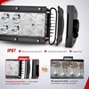 image:imageNilight 135 Inch 72 W LED Light Bar with Yellow Black Covers Spot Flood Combo Lighting for Off Road Driving Fog Lamp on Motorcycle Van Camper Car Pickup Golf Cart ATV UTV SUV Truck Boat 4x4