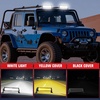 image:imageNilight 135 Inch 72 W LED Light Bar with Yellow Black Covers Spot Flood Combo Lighting for Off Road Driving Fog Lamp on Motorcycle Van Camper Car Pickup Golf Cart ATV UTV SUV Truck Boat 4x4