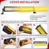 image:imageNilight 22 Inch 120 W LED Light Bar with Yellow Black Covers Spot Flood Combo Lighting for Off Road Driving Fog Lamp on Motorcycle Van Camper Car Pickup Golf Cart ATV UTV SUV Truck Boat 4x4