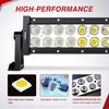 image:imageNilight 22 Inch 120 W LED Light Bar with Yellow Black Covers Spot Flood Combo Lighting for Off Road Driving Fog Lamp on Motorcycle Van Camper Car Pickup Golf Cart ATV UTV SUV Truck Boat 4x4
