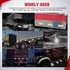 image:imageNilight 3 Inch Red Oval LED Marker Lights 10PCS Red Light Side Clearance Lights 12V DC IP67 Waterproof Chrome Housing for Semi Truck Trailer RV Bus Utility Vehicle Surface Mountwhite