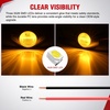 image:imageNilight 3 Inch Red Oval LED Marker Lights 10PCS Red Light Side Clearance Lights 12V DC IP67 Waterproof Chrome Housing for Semi Truck Trailer RV Bus Utility Vehicle Surface MountClear Amber