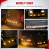 image:imageNilight 3 Inch Red Oval LED Marker Lights 10PCS Red Light Side Clearance Lights 12V DC IP67 Waterproof Chrome Housing for Semi Truck Trailer RV Bus Utility Vehicle Surface MountAmber 20Pcs