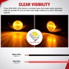 image:imageNilight 3 Inch Red Oval LED Marker Lights 10PCS Red Light Side Clearance Lights 12V DC IP67 Waterproof Chrome Housing for Semi Truck Trailer RV Bus Utility Vehicle Surface MountAmber