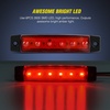 image:imageNilight 3 Inch Red Oval LED Marker Lights 10PCS Red Light Side Clearance Lights 12V DC IP67 Waterproof Chrome Housing for Semi Truck Trailer RV Bus Utility Vehicle Surface MountRed
