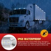 image:imageNilight 3 Inch Red Oval LED Marker Lights 10PCS Red Light Side Clearance Lights 12V DC IP67 Waterproof Chrome Housing for Semi Truck Trailer RV Bus Utility Vehicle Surface Mountwhite