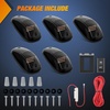 image:imageNilight 5 Inch Amber Top Roof Lights 5 Pack Smoked Lens 12 LED Cab Marker Lights DC 12V Hardwired IP67 Waterproof PCABS for Cascadia 20082019 Freightliner amp Most Semi Trucks TrailersSmoked Amber Dodge Ram 20032018