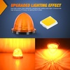 image:imageNilight 5 Inch Amber Top Roof Lights 5 Pack Smoked Lens 12 LED Cab Marker Lights DC 12V Hardwired IP67 Waterproof PCABS for Cascadia 20082019 Freightliner amp Most Semi Trucks TrailersAmber 18LED 2Heavy Duty Trucks