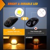 image:imageNilight 5 Inch Amber Top Roof Lights 5 Pack Smoked Lens 12 LED Cab Marker Lights DC 12V Hardwired IP67 Waterproof PCABS for Cascadia 20082019 Freightliner amp Most Semi Trucks TrailersSmoked Amber FordRam Trucks SUV POV