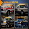 image:imageNilight 5 Inch Amber Top Roof Lights 5 Pack Smoked Lens 12 LED Cab Marker Lights DC 12V Hardwired IP67 Waterproof PCABS for Cascadia 20082019 Freightliner amp Most Semi Trucks TrailersSmoked Amber Ford F 19841997