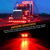 image:imageNilight 5 Inch Amber Top Roof Lights 5 Pack Smoked Lens 12 LED Cab Marker Lights DC 12V Hardwired IP67 Waterproof PCABS for Cascadia 20082019 Freightliner amp Most Semi Trucks TrailersRed 10PCS Universal