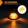 image:imageNilight 5 Inch Amber Top Roof Lights 5 Pack Smoked Lens 12 LED Cab Marker Lights DC 12V Hardwired IP67 Waterproof PCABS for Cascadia 20082019 Freightliner amp Most Semi Trucks TrailersSmoked Amber Dodge Ram 19992002