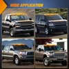 image:imageNilight 5 Inch Amber Top Roof Lights 5 Pack Smoked Lens 12 LED Cab Marker Lights DC 12V Hardwired IP67 Waterproof PCABS for Cascadia 20082019 Freightliner amp Most Semi Trucks TrailersSmoked Amber SilveradoSierra 20022007