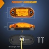 image:imageNilight 5 Inch Amber Top Roof Lights 5 Pack Smoked Lens 12 LED Cab Marker Lights DC 12V Hardwired IP67 Waterproof PCABS for Cascadia 20082019 Freightliner amp Most Semi Trucks TrailersAmberRed 20PCS Universal