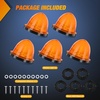 image:imageNilight 5 Inch Amber Top Roof Lights 5 Pack Smoked Lens 12 LED Cab Marker Lights DC 12V Hardwired IP67 Waterproof PCABS for Cascadia 20082019 Freightliner amp Most Semi Trucks TrailersAmber 18LED 2Heavy Duty Trucks