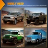 image:imageNilight 5 Inch Amber Top Roof Lights 5 Pack Smoked Lens 12 LED Cab Marker Lights DC 12V Hardwired IP67 Waterproof PCABS for Cascadia 20082019 Freightliner amp Most Semi Trucks TrailersWhite FordRam Trucks SUV POV