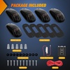 image:imageNilight 5 Inch Amber Top Roof Lights 5 Pack Smoked Lens 12 LED Cab Marker Lights DC 12V Hardwired IP67 Waterproof PCABS for Cascadia 20082019 Freightliner amp Most Semi Trucks TrailersSmoked Amber FordRam Trucks SUV POV