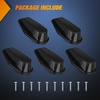 image:imageNilight 5 Inch Amber Top Roof Lights 5 Pack Smoked Lens 12 LED Cab Marker Lights DC 12V Hardwired IP67 Waterproof PCABS for Cascadia 20082019 Freightliner amp Most Semi Trucks TrailersSmoked Amber Ford F 19841997