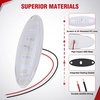 image:imageNilight 5 Inch Amber Top Roof Lights 5 Pack Smoked Lens 12 LED Cab Marker Lights DC 12V Hardwired IP67 Waterproof PCABS for Cascadia 20082019 Freightliner amp Most Semi Trucks TrailersClear Amber 12LEDFreightliner Cascadia 20082013