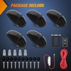 image:imageNilight 5 Inch Amber Top Roof Lights 5 Pack Smoked Lens 12 LED Cab Marker Lights DC 12V Hardwired IP67 Waterproof PCABS for Cascadia 20082019 Freightliner amp Most Semi Trucks TrailersSmoked Amber Dodge Ram 19992002