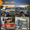 image:imageNilight 5 Inch Amber Top Roof Lights 5 Pack Smoked Lens 12 LED Cab Marker Lights DC 12V Hardwired IP67 Waterproof PCABS for Cascadia 20082019 Freightliner amp Most Semi Trucks TrailersAmber 9LEDHeavy Duty Trucks