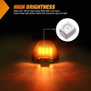 image:imageNilight 5 Inch Amber Top Roof Lights 5 Pack Smoked Lens 12 LED Cab Marker Lights DC 12V Hardwired IP67 Waterproof PCABS for Cascadia 20082019 Freightliner amp Most Semi Trucks TrailersSmoked Amber Ford EF 19992016