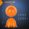 image:imageNilight 5 Inch Amber Top Roof Lights 5 Pack Smoked Lens 12 LED Cab Marker Lights DC 12V Hardwired IP67 Waterproof PCABS for Cascadia 20082019 Freightliner amp Most Semi Trucks TrailersAmber 18LED 2Heavy Duty Trucks