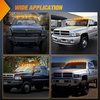 image:imageNilight 5 Inch Amber Top Roof Lights 5 Pack Smoked Lens 12 LED Cab Marker Lights DC 12V Hardwired IP67 Waterproof PCABS for Cascadia 20082019 Freightliner amp Most Semi Trucks TrailersSmoked Amber Dodge Ram 19992002
