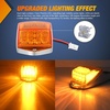 image:imageNilight 5 Inch Amber Top Roof Lights 5 Pack Smoked Lens 12 LED Cab Marker Lights DC 12V Hardwired IP67 Waterproof PCABS for Cascadia 20082019 Freightliner amp Most Semi Trucks TrailersAmber 17LEDHeavy Duty Trucks