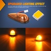 image:imageNilight 5 Inch Amber Top Roof Lights 5 Pack Smoked Lens 12 LED Cab Marker Lights DC 12V Hardwired IP67 Waterproof PCABS for Cascadia 20082019 Freightliner amp Most Semi Trucks TrailersAmber 9LEDHeavy Duty Trucks