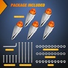 image:imageNilight 5 Inch Amber Top Roof Lights 5 Pack Smoked Lens 12 LED Cab Marker Lights DC 12V Hardwired IP67 Waterproof PCABS for Cascadia 20082019 Freightliner amp Most Semi Trucks TrailersAmber 18LEDHeavy Duty Trucks