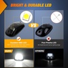 image:imageNilight 5 Inch Amber Top Roof Lights 5 Pack Smoked Lens 12 LED Cab Marker Lights DC 12V Hardwired IP67 Waterproof PCABS for Cascadia 20082019 Freightliner amp Most Semi Trucks TrailersWhite FordRam Trucks SUV POV