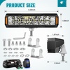 image:imageNilight 6 Inch LED Light Bar 2PCS 50W Off Road Driving Work Fog Lights Spot Flood Combo IP67 Waterproof with 18AWG Rocker Switch Wiring Harness Kit for Truck Pickup SUV ATV UTV Boat Motorcycle 4x4 Car