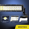 image:imageNilight 75 Inch 36 W LED Light Bar with Yellow Black Covers Spot Lighting for Work Backup Off Road Driving Fog Lamp on Motorcycle Van Camper Wagon Car Pickup Golf Cart ATV UTV SUV Truck Boat 4x452 inch 300W Curved Light Bar